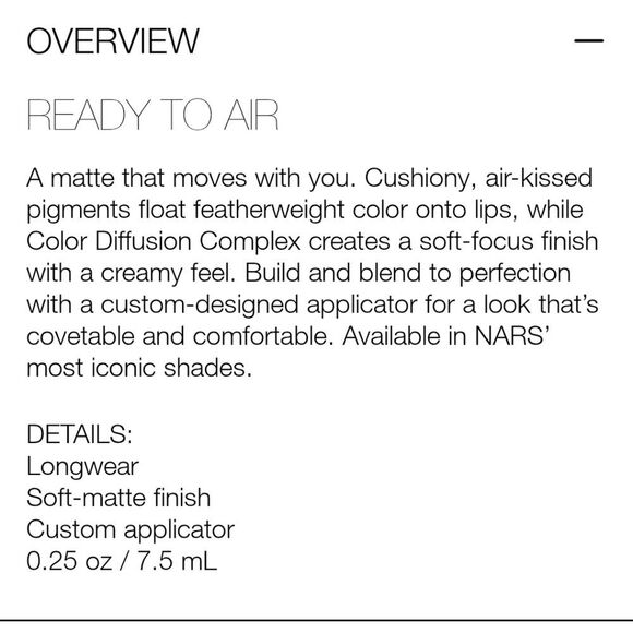 Nars Cosmetics Air Matte Lip Color - Picture 6 of 6